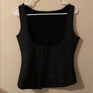 Latex waist trainer vest